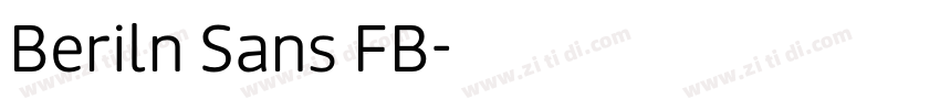 Beriln Sans FB字体转换